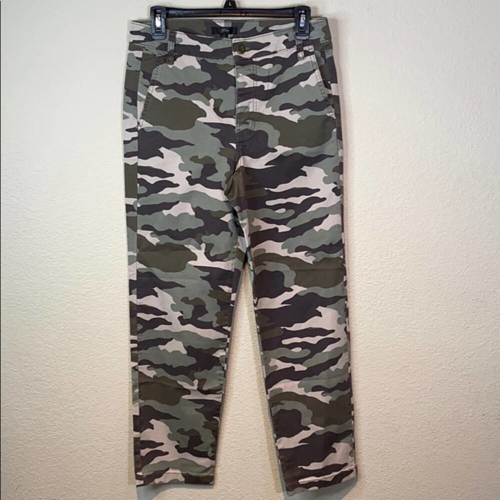 J. Crew Button Fly Camo Skinny Pants